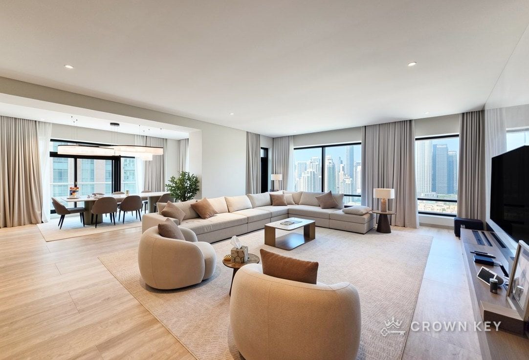 Three-bedroom apartment in Burj Views, photo 1